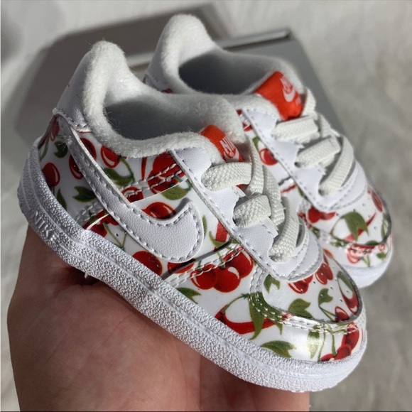 Nike Air Force 1 Crib SE Sneakers Limited Edition Cherries Infant Unisex 2C/3C - Picture 2 of 6